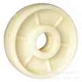 White Nylon Manual Hydraulic Truck Forklift Wheel